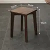 Cadeira de Jantar de Madeira Maciça com Estofado Macio para Uso Doméstico, Banqueta Empilhável para Mesa de Jantar, Mesa de Chá Simples de Madeira Nova 2025, Cadeira de Jantar