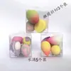 Algodón de maquillaje flocado tipo gota de agua sin látex mini huevo de maquillaje huevo de belleza mini corte oblicuo traje de esponja para polvos tipo calabaza