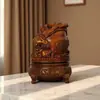 Adorno de Resina de un Sapo de Tres Patas para la Riqueza, Adecuado para Oficina, Recepción de Empresa, Entrada o Regalo de Inauguración de Tienda
