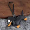 Pingente de bolsa estilo coreano estilo Miu pingente de pérola em forma de coração de PU acessório de laço acessório de pingente de celular DIY decoração