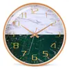 Reloj de Pared Silencioso Estilo Europeo Platino para Sala de Estar, Dormitorio, Oficina; Reloj de Pared Simple y Elegante; Reloj Moderno Creativo de Cuarzo