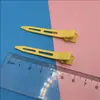 Color caramelo sin costuras pintado a mano clip de pico de pato modelado clip de partición de peluquería pasador de pelo clip suelto para la raíz del cabello clip de posicionamiento al por mayor