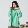 Chaqueta de Exterior Luo Tuo para Mujer, Tres en Uno con Capucha Desmontable, Cortavientos, Impermeable, Chaqueta Cálida de Montañismo para Hombre