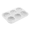 MOLDE DE SILICONA CON FORMA DE GEMA  Molde de Silicona Blanca de 6 Cavidades para Hacer Chocolates con Forma de Gema, Mousses, Caramelos y Golosinas Decorativas Perfecto para Proyectos DIY y Repostería Seguro para Alimentos y Fácil de Limpiar