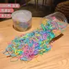 Gomas elásticas desechables para el pelo de niña, diademas coloridas de alta elasticidad para niños, gomas para el pelo de bebé para cabello fino