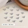 Flor Alada Liga Acessórios Nail Art Flor Rosa Decorações de Unha Metálicas Flor Nail Art Acessórios de Unha Vestíveis Atacado