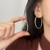 Colección de Pendientes de Textura Geométrica de Alta Gama Versátiles de Moda Europea y Americana, Pendientes Elegantes de Lujo Ligero con Diseño de Nicho para Mujer