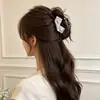 Nuevo clip de tiburón 2026 para otoño e invierno, pinza para el cabello de gran tamaño de alta gama para mujeres con cabello abundante, con diseño de lazo