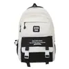 Nuevo Estilo Coreano Simple Estudiante de Secundaria de Primer Año Mochila Escolar para Estudiantes Nuevos Estilo Campus Americano Mochila de Gran Capacidad Reductora de Carga