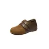 Zapatos Birkenstock Retro de Suela Gruesa Cobertura Total para Mujer Otoño 2026 Nuevo Estilo Aumento de Altura Interior Versátiles Cómodos Mocasines Zapatos Individuales Birkenstock