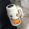 Gucgres Xuan Xiaoqing Botella Termo de Acero Inoxidable Personalizable de Gran Capacidad para Mujeres, Taza Portátil de Regalo para Exteriores