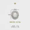 Engastes de Piedras Preciosas Ovalados, Engastes de Piedras Preciosas y Accesorios para Joyería, Fábrica Fuente de Joyería de Acero de Titanio Dongguan