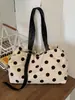Bolsa Grande de Bolinhas para Mulheres 2026 Novo Estilo de Alta Qualidade Exquisita Bolsa de Ombro para o Dia a Dia Bolsa Tote para Passeio de Verão