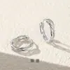 Pendientes de Rama de Espina de Plata Pura S999 para Mujer, Pendientes de Estilo Bosque de Moda Estilo Coreano, Pendientes Personalizados de Lujo Ligero Japoneses y Coreanos al por Mayor