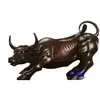 Atacado Grande Ornamento de Vaca de Cobre Wall Street Vaca Escultura de Cobre Hall da Empresa Vaca de Recuperação de Terras Escultura de Vaca 1.16m 2m