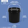 Cubo de Plástico 18Kg23/50L Cubo Redondo de Grado Alimenticio de 20kg Cubo Blanco Grande Cubo de Almacenamiento de Agua Engrosado con Tapa Cubo Vacío de Volteo
