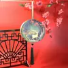 Nova Lanterna Impressa Frente e Verso Lanterna Portátil Antiga Luminosa Estilo Chinês Retrô Ano Novo Alta Transparência Redonda Lanterna de Palácio