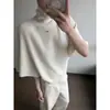 ¡Llegó! La nueva colección de otoño de Dongdaemun: suéter moderno, holgado y adelgazante estilo capa con mangas de murciélago y cuello alto para mujer