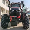 Tractor agrícola de cuatro ruedas para comercio exterior transfronterizo, arado diésel de ruedas grandes para invernadero, motocultor rotativo para voltear la tierra
