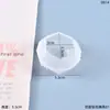Molde de Resina de Cristal DIY Papoula Suporte de Exibição de Diamante Multifacetado de Alto Brilho Molde de Silicone Atacado em Estoque