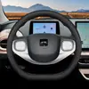 Funda para volante modelo 2025 JAC Yiw3, Edición Piña Negro Aire, especializada para modificación de interiores de coche, funda delgada para todas las estaciones