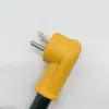 Cable de alimentación de alta potencia con codo de tres conductores estándar americano transfronterizo, cable de PVC y caucho, calibre americano 15A