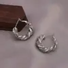Pendientes de Círculo Retorcido Multicapa, Pendientes de Lujo Ligero y Exquisitos, Pendientes de Moda Sencillos de Tendencia Nueva, Pendientes de Diseño de Alta Gama