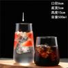 Vaso de Verano Transparente para Bebidas de Alto Borosilicato Vaso Copa Concubina Imperial Vaso de Burbujas Vaso con Patrón de Martillo Vaso de Vidrio de Alto Valor de Color ins