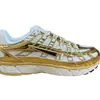 Tênis Retro Branco com Sola Combinada P-6000 Estilo Pai Tendência Europeia e Americana Couro de Duas Camadas com Malha Tênis Esportivo Cnpt