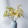 11 Hojas de Lluvia de Primavera Bifurcadas, Hojas de Lirio de Calas Simuladas, Hojas de Boda en el Bosque, Plantas Verdes Impresas en 3D, Plantas Simuladas para Decoración del Hogar