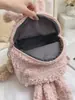 Mochila de Coelho Super Fofa de Verão para Crianças Bolsa de Urso Brinquedo de Pelúcia Meninas Mochila Escolar para Jardim de Infância