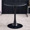 Mesa y silla de ocio para balcón de hogar nórdico, recepción de negocios de hotel, oficina, mesa redonda, tienda de café con leche y café, mesa redonda pequeña blanca