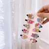Nova Mini Garrafa de Bebida Acrílica Fosca Coreana Grampo de Cabelo Lateral Coração de Menina Grampo de Cabelo de Verão Infantil Acessório de Cabeça