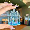 Botella de arena movediza creativa DIY Campana de viento aceite luminoso flotante llavero bolsa Colgante de coche pequeño regalo fabricante