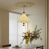 Candelabro de Tela Estilo Francés de Mediados de Siglo Lámpara de Restaurante Estilo Chino Nuevo Lámpara de Estudio Retro Estilo Nanyang Lámpara de Habitación Dormitorio B&B