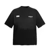 Marca de Moda Americana Representa Logo Básico Pequeño Letra Camiseta de Manga Corta Holgada Casual para Hombre y Mujer Transfronteriza Media Manga