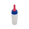 Biberón de Chupon Rojo para Corderos y Lechones, Adecuado para Cachorros de 0 a 3 Meses, Biberón Universal de Silicona Suave con Chupon Espeso