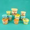 Balde de Argila Colorida Desenho Animado de Grau Alimentício, Espessado com Tampa, Selado, Balde Plástico Portátil, Balde para Embalagem de Brinquedos Infantis, Suporta Personalização