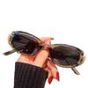 Nuevas Gafas de Sol Ojo de Gato Ovaladas de Estilo Europeo y Americano 2024 para Mujer, Modernas, Cuadradas, Redondas, Adelgazantes para Rostro, Gafas de Sol Retro de Alta Gama