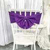 Amazon Transfronterizo Grueso Color Sólido Poliéster Elástico Lazo Hotel Boda Silla de Boda Respaldo Correas Decorativas Al por Mayor