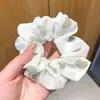 Scrunchie de Alta Qualidade Estilo Coreano para Mulheres, Elástico de Cabelo com Laço de Tecido da Moda, Acessório de Cabelo Corda para Coque Doce e Fofo