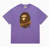Hit da Internet de Verão 24: Camiseta bAPe Cabeça de Macaco Macaquinho, Camuflagem, Camiseta Unisex Manga Curta Gola Redonda