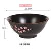 Cuenco de cerámica vintage de estilo nuevo con cambio gradual, cuenco doméstico para fideos de carne, cuenco para sopa, cuenco grande de arroz de estilo japonés, cuenco para hornear carne, cuenco para gachas de arroz