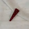 Grampo de cabelo com franja lateral versátil de bolinhas para meninas, acessório de cabelo estilo coreano de alta qualidade, presilha BB para franja frontal