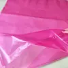 Em estoque: Saco de PE vermelho 50*70cm dupla face 24 fios espessado, saco plano de alta pressão de PE vinho tinto