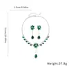 Conjunto de Brincos e Colar Pingente Flor de Zircônia, Corrente para Clavícula Estilo Palácio Retrô, Joias de Luxo Leve e de Alta Qualidade para Mulheres