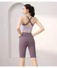 Alças Coloridas em Blocos, Colete Fitness Curto Elástico Slim Feminino, Roupa Externa Respirável, Conjunto para Corrida Yoga Treinamento