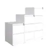Gabinete de Archivo Tipo Cajón con 2, 3 o 4 Compartimentos, Caja para Tarjetas, Gabinete para Documentos, Gabinete de Archivo, Gabinete de Archivo con Compartimentos Opcionales