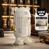 Nuevo Cubo de Basura Temático de Astronauta con Tapa para Dormitorio, Baño, Cocina Creativa, Lindo, Alto Valor Estético, Papelera de Gran Capacidad