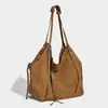 Microdermoabrasão de Luxo Outono/Inverno 2025 Nova Bolsa de Ombro Grande Capacidade Bolsa Feminina Moda para o Trabalho Tendência Bolsa Tote Feminina